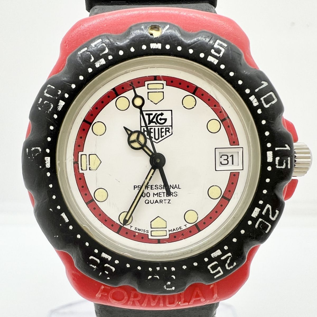 TAG Heuer Formula 1 385.513 SS Rubber QZ Quartz White Dial TAG Heuer Formula 1 385.513 SS Rubber QZ Quartz White Dial