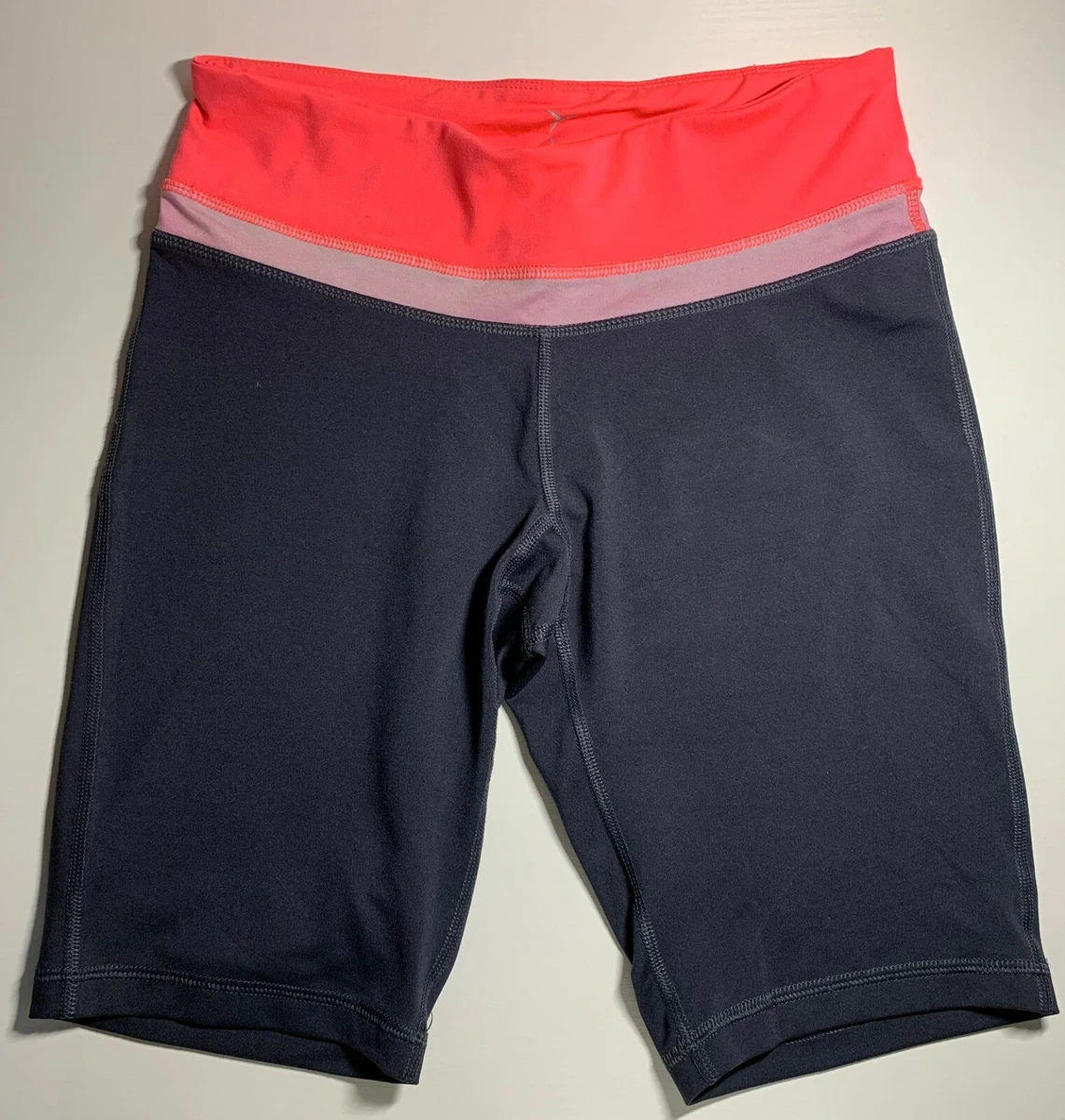 OLD NAVY ACTIVE Women s Size S Pink Grey Athletic Bike Shorts EUC