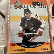 1990-91 Pro Set Joe Mullen All Star Game Card #343 Calgary Flames