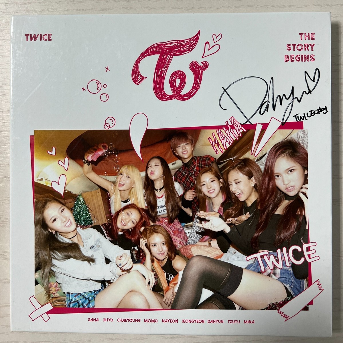 TWICE the story begins サイン入り CD アルバム TWICE [THE STORY BEGINS] DAHYUN Autographed Signed Album