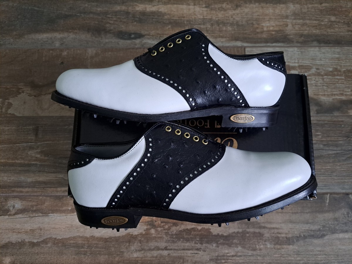 NEW Footjoy Classics Dry Premiere Mens Golf Shoes 50690 WH/BLK