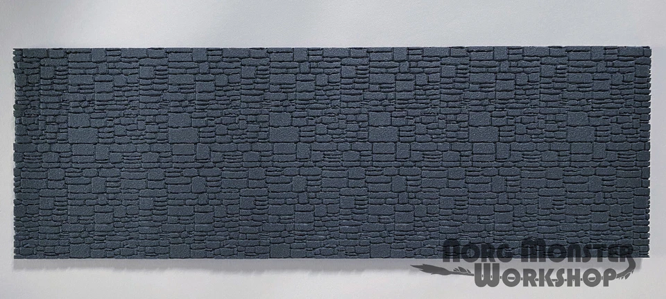 NORG MONSTER WORKSHOP Embossed XPS Foam, Stone Wall for Model Making, 1:12 - 1:24