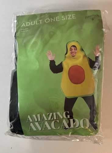 Hauntlook Amazing Avocado Costume Halloween Adult One Size Body Suit New