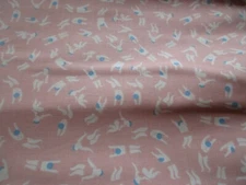 1 Fat Quarter New Cotton Fabric Swimmers Dear Stella  Approx 21" x 18" on Pink
