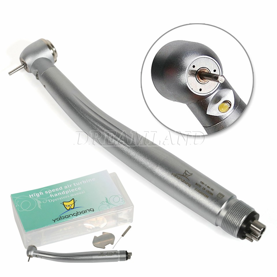 Dental LED E-generator Fiber Optic High Speed Turbine Handpiece 4 Hole - Foto 6