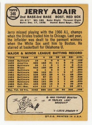 Set builders: 1968 Topps 300-399 VG/EX & better, FREE shipping - Picture 143 of 323