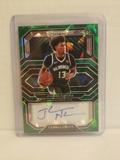 2020-21 Prizm Jordan Nwora Green Ice Penmanship  Auto RC  /16 SP Color Match 