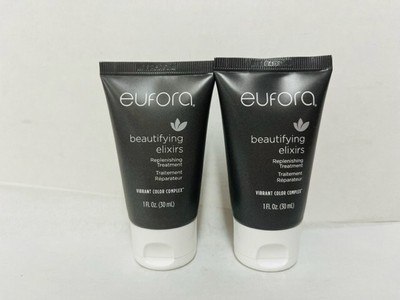 *LOT OF 2* Eufora Beautifying Elixirs Replenishing Treatment, 1 fl oz- NEW
