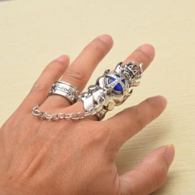 Hot Anime Vongola Famiglia Cosplay Ring Gem Turn Katekyo Hitman Reborn  Finger Ri