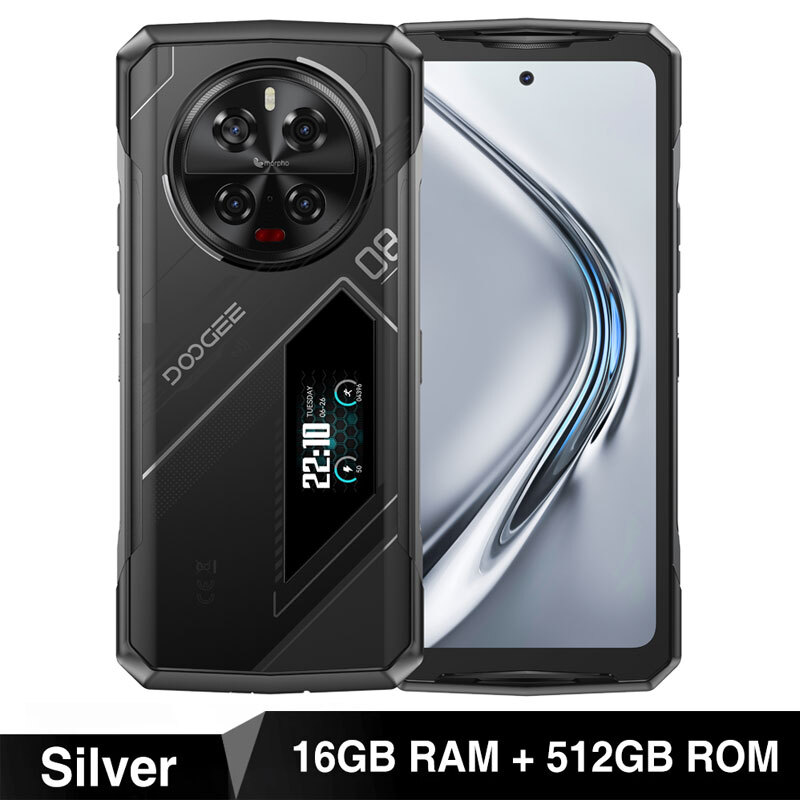 DOOGEE V40 PRO 5G Dual Screen Rugged Phone Android 14 Outdoor