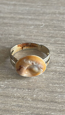 Old ring, vintage, jewelry, with eye of Saint Lucia