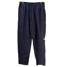 Adidas Drawstring Sweatpants Men's Size Medium Joggers Tapered Blue Heathered