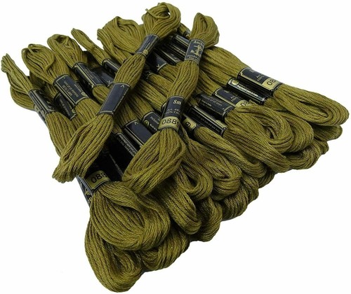 Anchor Thread Stranded Cotton Skiens Green Embroidery Hand 8m 25 Pcs - Picture 2 of 5