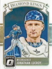 2016 Panini Donruss Optic Jonathan Lucroy Diamond Kings Silver Prizm SP
