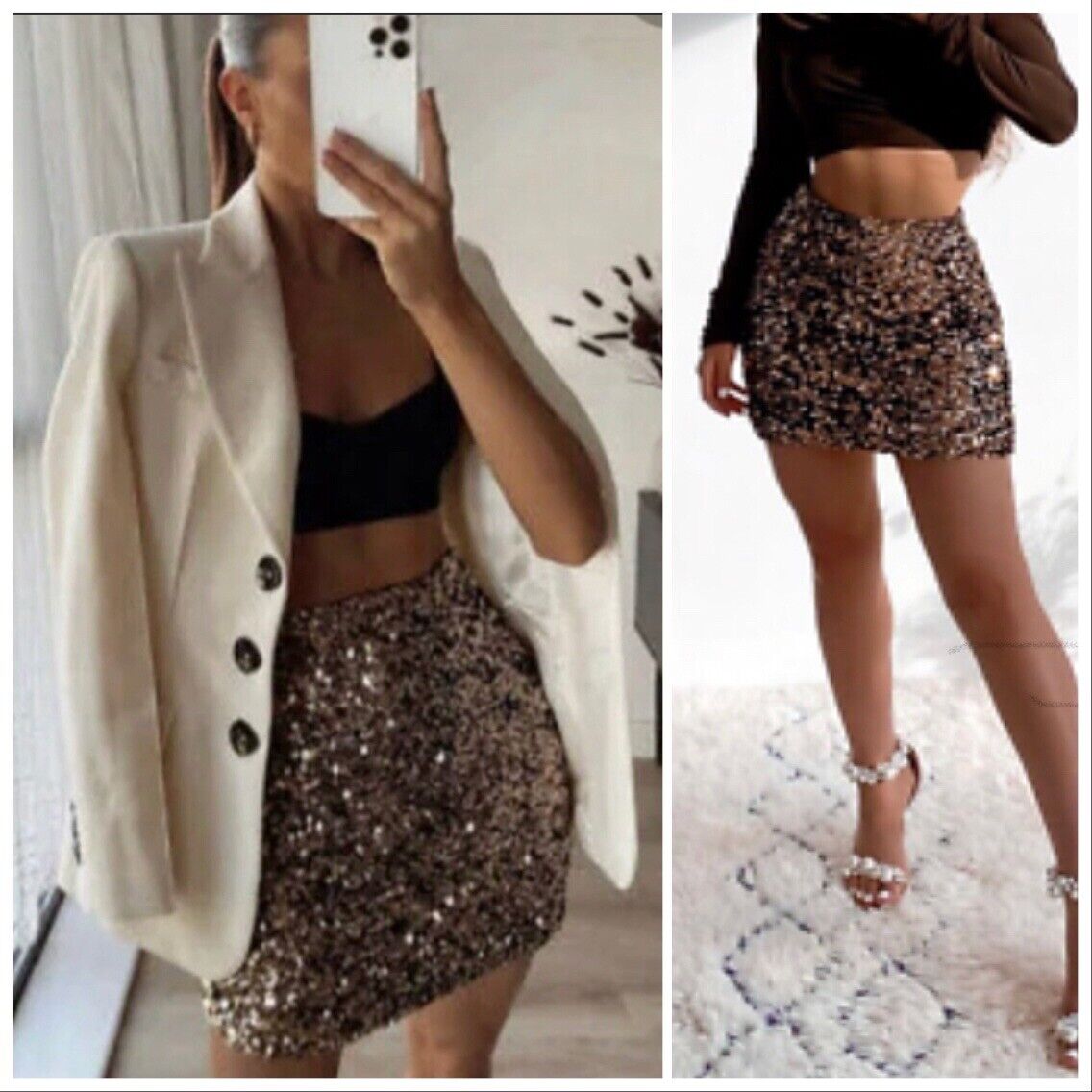 LAST NWT ZARA GOLD SEQUINNED MINI SKIRT 2731/318 | eBay LAST NWT ZARA GOLD SEQUINNED MINI SKIRT 2731/318 | eBay