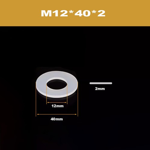 White Silicone Gasket/Waterproof And High-Temperature Sealing Element M2-M20 - Picture 63 of 66