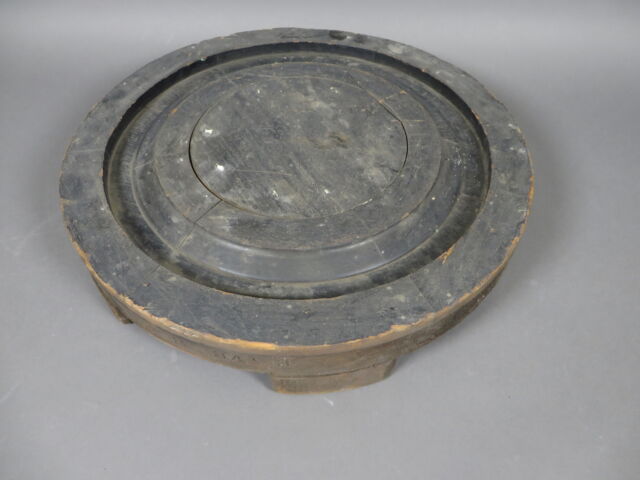 Antique 19" Wooden Wheel Foundry Mold Pattern Shabby Chic Industrial Centerpiece