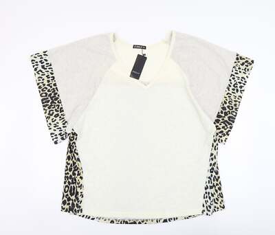 Sheilay Damen Bluse Polyestermischung Größe L V-Ausschnitt -