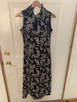 ronni nicole by ouida Black Rhinestone Dress Women's 10 Mint