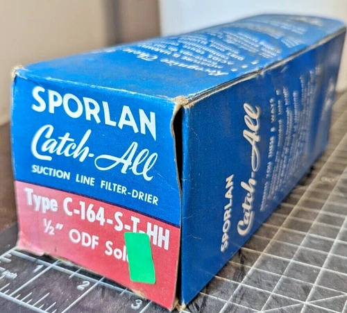 Sporlan C-164 S-T-HH Suction Line Filter-Drier Catch-All 1/2 ODF Solder NOS [A4]