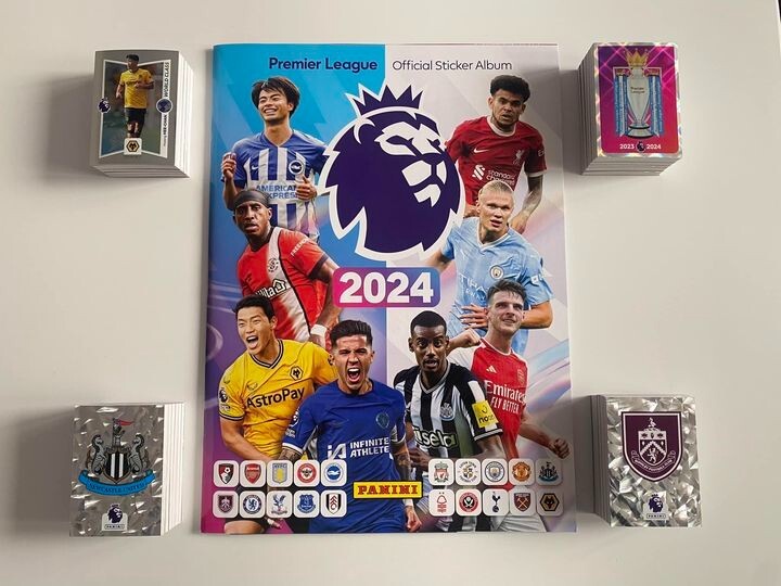 Pl Sticker PANINI PREMIER LEAGUE 2024 COMPLETE STICKERS SET EMPTY ALBUM NEW | eBay