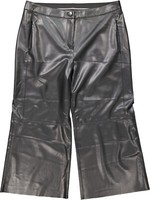 Neu! Damen Hose Aus Kunstleder Von Marc Cain N2 - 36 Schwarz