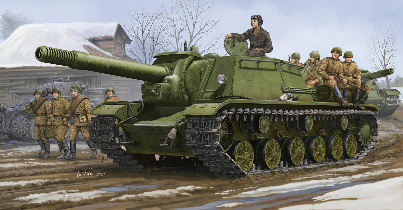 Trumpeter 01571 - 1:35 Soviet SU-152 Self-Propelled Heavy Howitzer - New