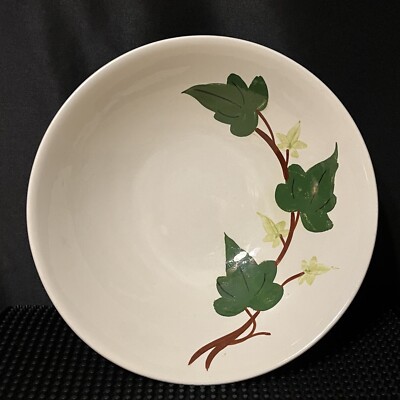 Vtg Blue Ridge Southern Potteries Baltic Ivy 9  Vegetable Serving Bowl Leaves