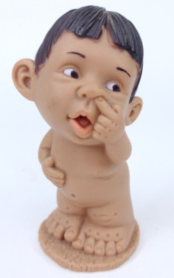 Joimy Nude Boy Picking Nose Doll 1970s Vintage