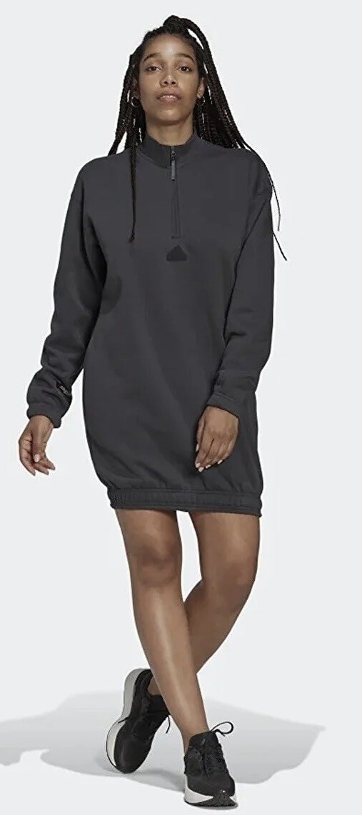adidas knit dress Women's Half-Zip Sweater - Grey SID-PR2997D