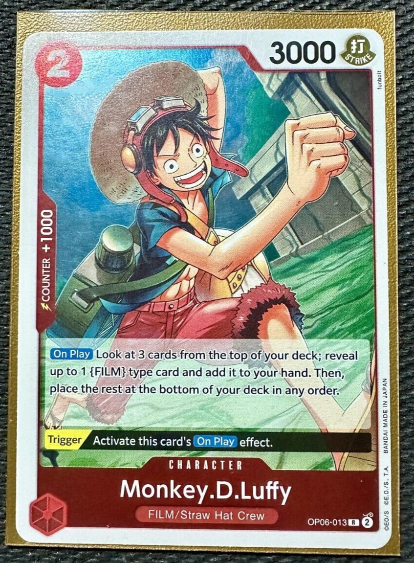 Character Monkey.D.Luffy OP06-013 RARE One Piece Wings of Character Monkey.D.Luffy OP06-013 RARE One Piece Wings of