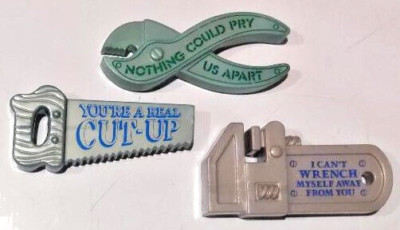 Used Unbranded Plastic Refrigerator Magnet Set, Handyman Theme