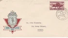AFD3111) Australia FDC 1961 Hermes, Post Office Communications blue & red cachet
