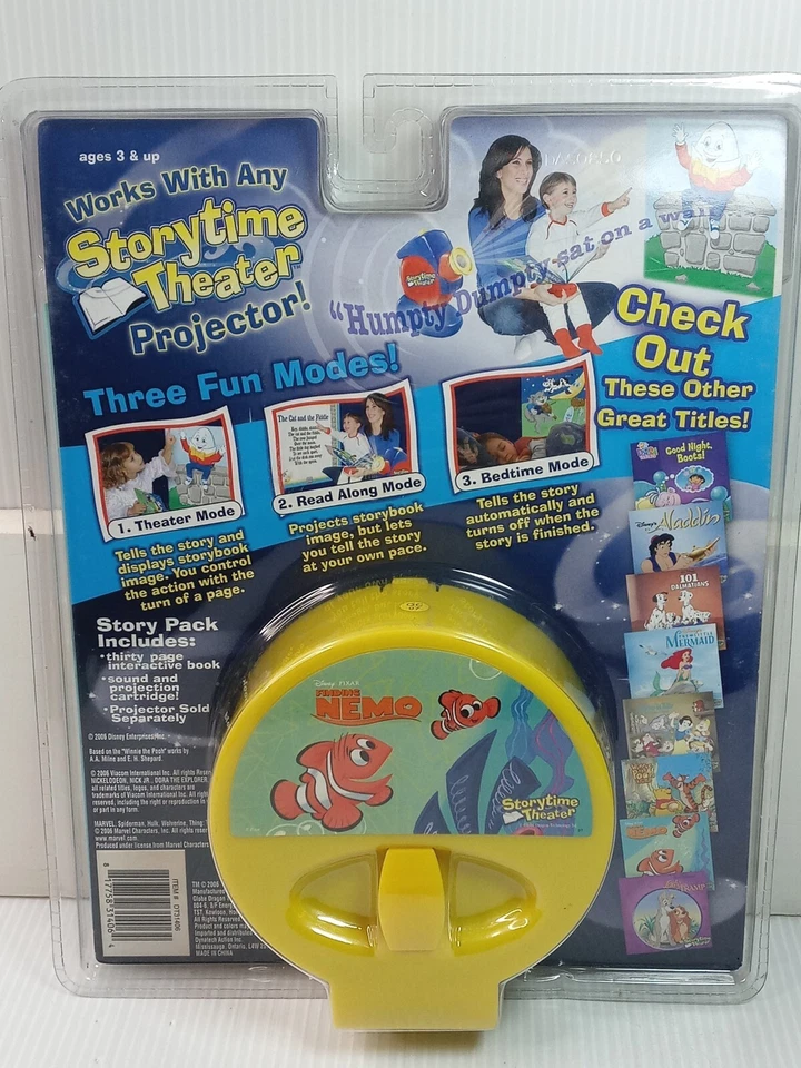 FINDING NEMO Spinmaster Storytime Theater 2006 全新未拆封状况  — 第 4/4 张图片