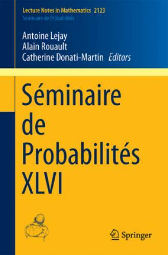 Thumbnail - Séminaire De Probabilités Xlvi 2699