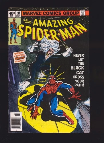 Amazing Spider-Man # 194 - 1st Black Cat Fine/VF Cond