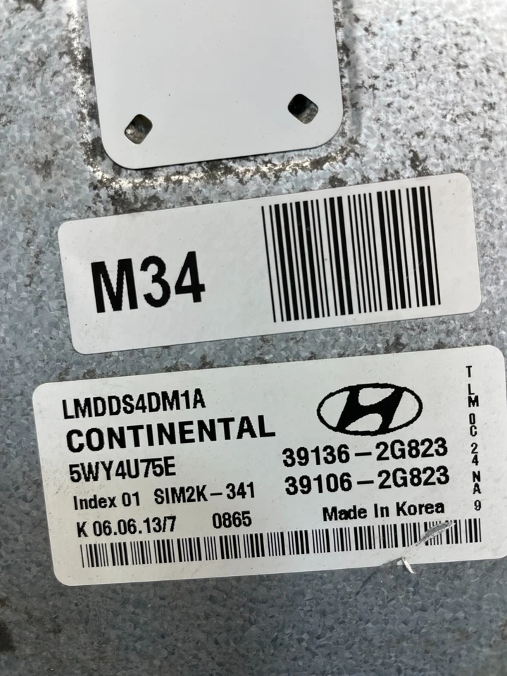 2010 a 2013 Hyundai Tucson Motor Computador Ecu Pcm Ecm Pcu Fabricante de Equipamento Original T6988 DG - Imagem 4 de 4