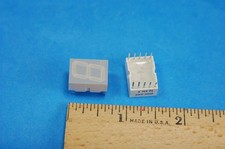 Lot of 2 - Hewlett Packard - HDSP-5303 – LED Opto Display. 7 Segment 0.56".