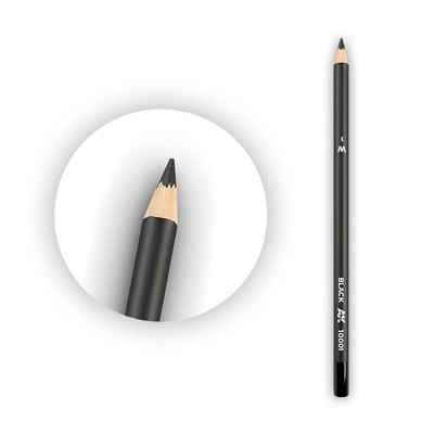 AK INTERACTIVE 10001 WEATHERING PENCIL: BLACK (water-based)