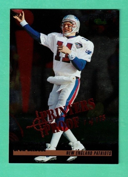 (1) DREW BLEDSOE 1995 PRO LINE # 175 PRINTERS PROOF /175  INSERT CARD (M2238)