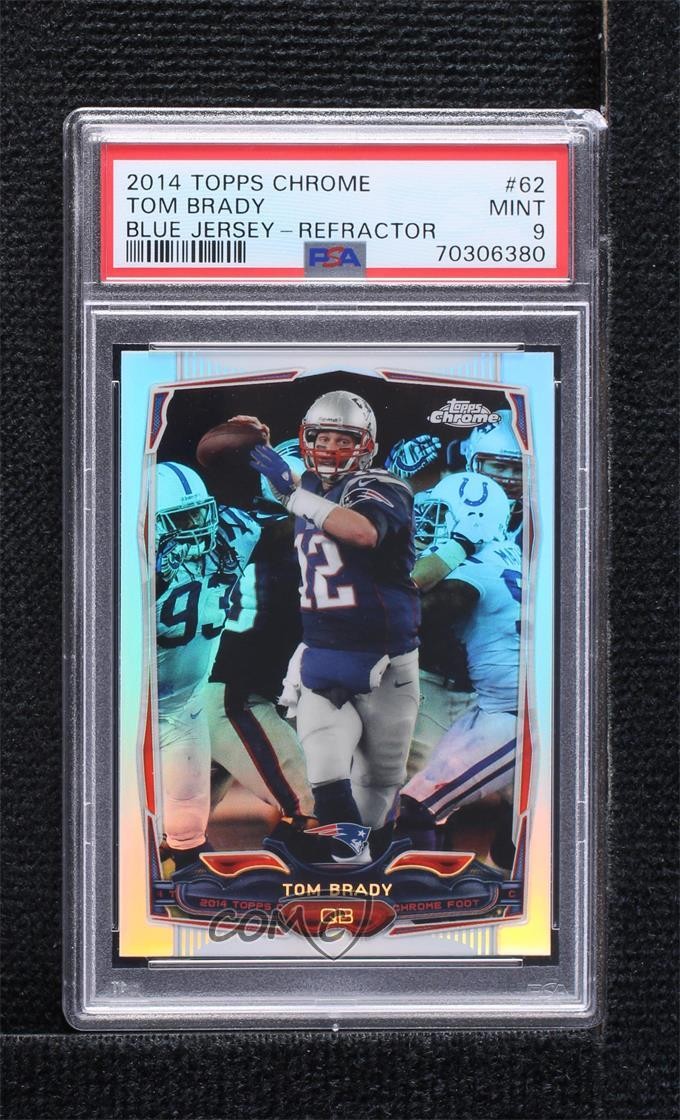 2014 Topps Chrome Refractor Tom Brady #62 PSA 9 MINT 2l4