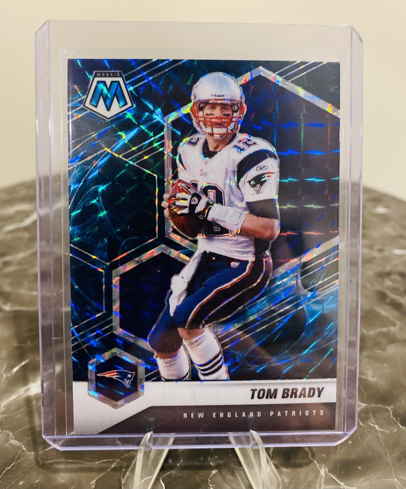 2021 Mosaic Tom Brady Genesis 137 Case Hit New England Patriots SSP