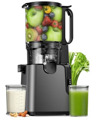 Juicer Machines with 5.8'' Large Chute, 2-in-1 Cold Press Juicer