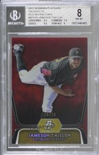 2012 Bowman Platinum Prospects Red Refractor 20/25 Jameson Taillon BGS 8 3k6