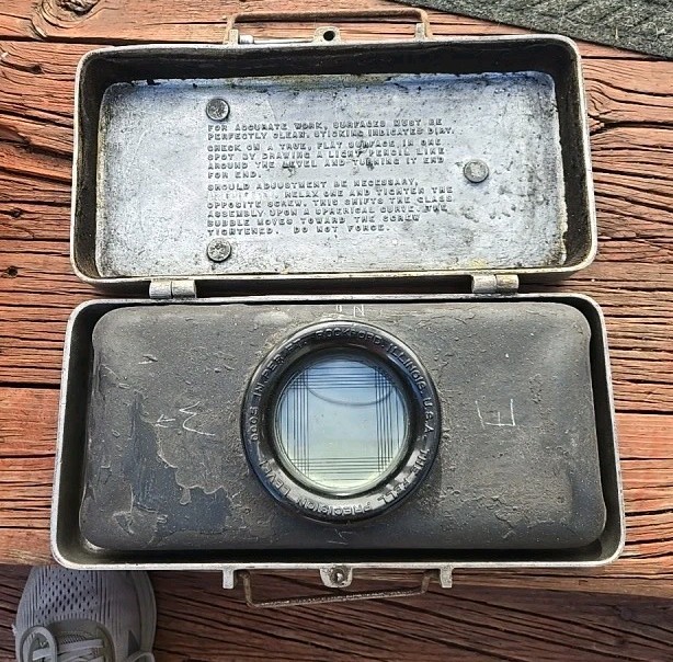 Fell Precision Level Vintage, Rockford IL, USA, Metal Case, 0.0005 in/Ft
