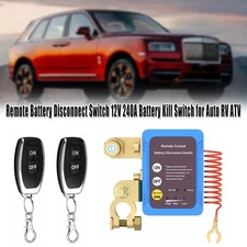 Shut On/Off Switch Remote Control Switch for Auto Car Truck Kill Switch 12V 240A