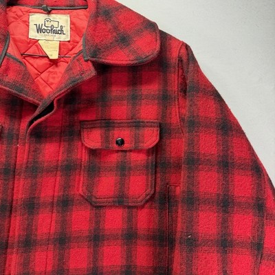 Vintage Woolrich Mackinaw Wool 503 Hunting Jacket Mens 44 Large