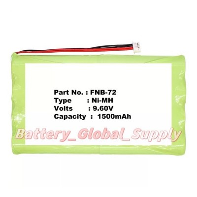 Battery for Vertex FNB-72xh FT-817ND FT-818 SBR-32MH FNB-85 9.6V 1500mAh 1 PC