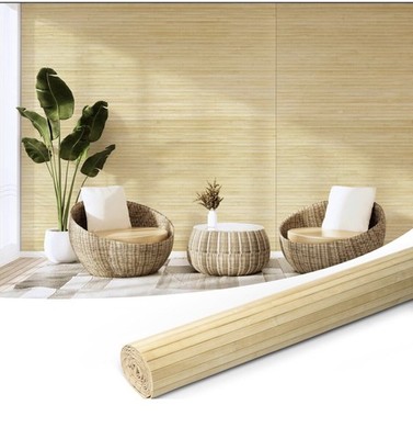 Art3d natural Bamboo Wall Panel 48''H x 96''L  