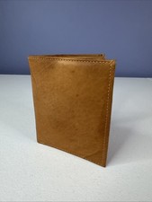 Hand Crafted Genuine Brown Leather Bifold Wallet New 5x4